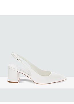 Tacones blancos de 6 cm