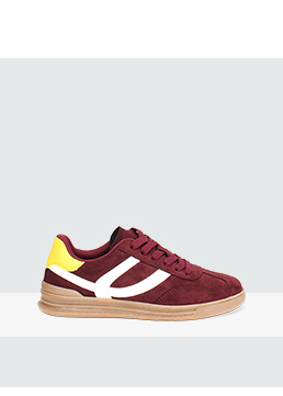 Zapatillas deportivas para mujer burdeos