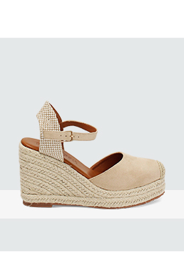 Campesine mujer beige en microfibra