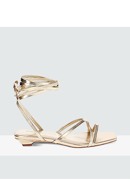 Sandalo oro lace-up