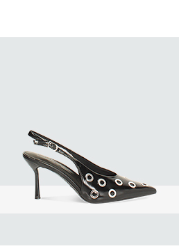 Escarpin à bride arrière noir