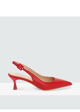 Décolleté slingback rosse