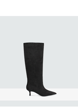 Bottes noires en microfibre