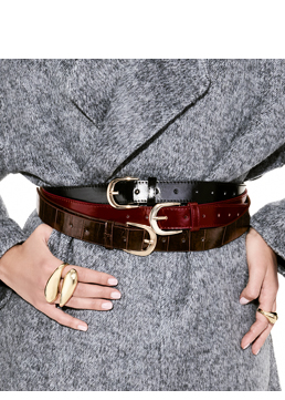 Cintura bordeaux lucida