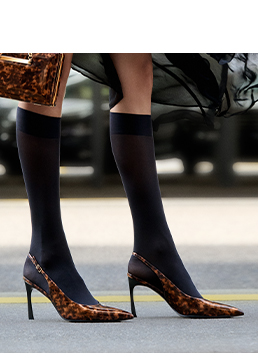 Décolleté slingback leopard