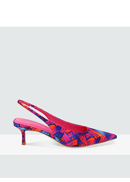 Décolleté slingback multicolor