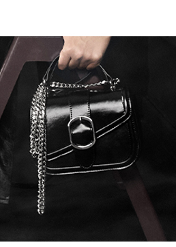 Mini sac noir brillant