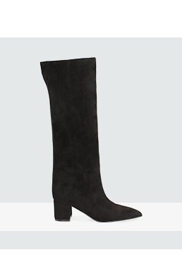 Bottes en microfibre noires
