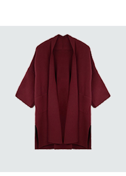 Prendas de punto burdeos