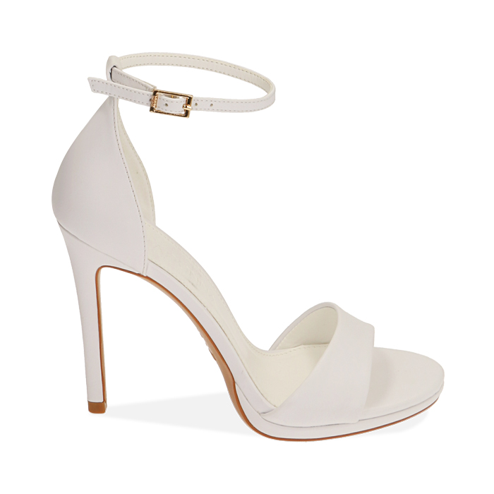 Sandali donna bianchi tacco 11 cm Primadonna Collection