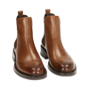 Chelsea boots cognac in pelle full brogue