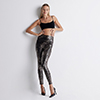 Leggings oro stampa pitone