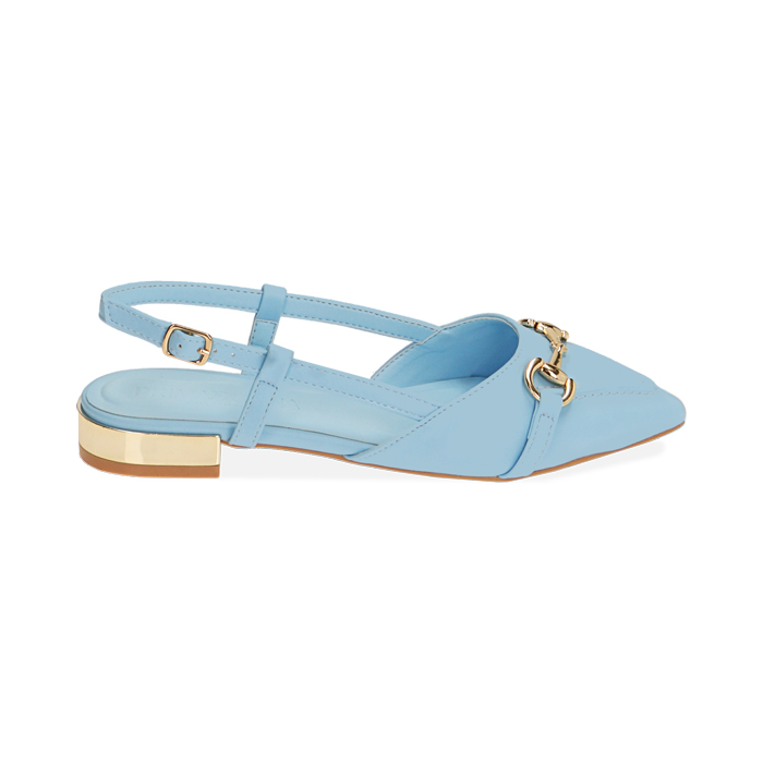 Ballerine slingback celesti  