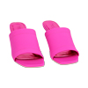 Mules Open Toe fucsia in tessuto