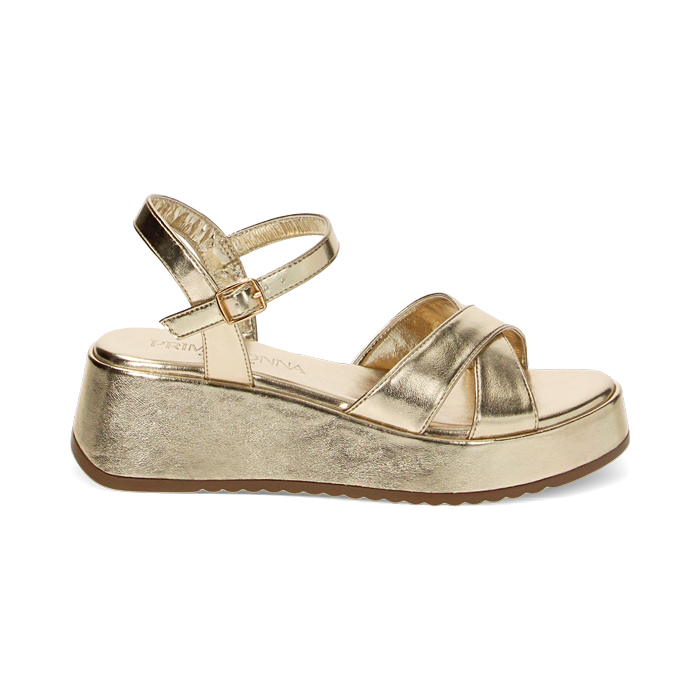 WOMEN SHOES WEDGE LAMINATED OROG