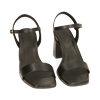 Sandali minimal neri, tacco 7,5 cm