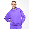 Sweatshirt violet en coton