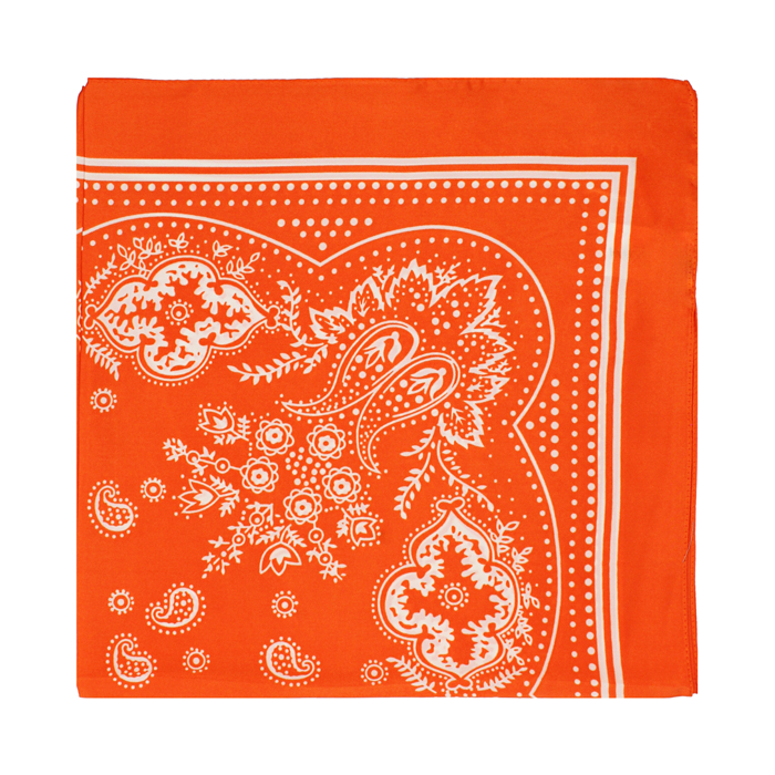 Foulard da donna arancio a fantasia