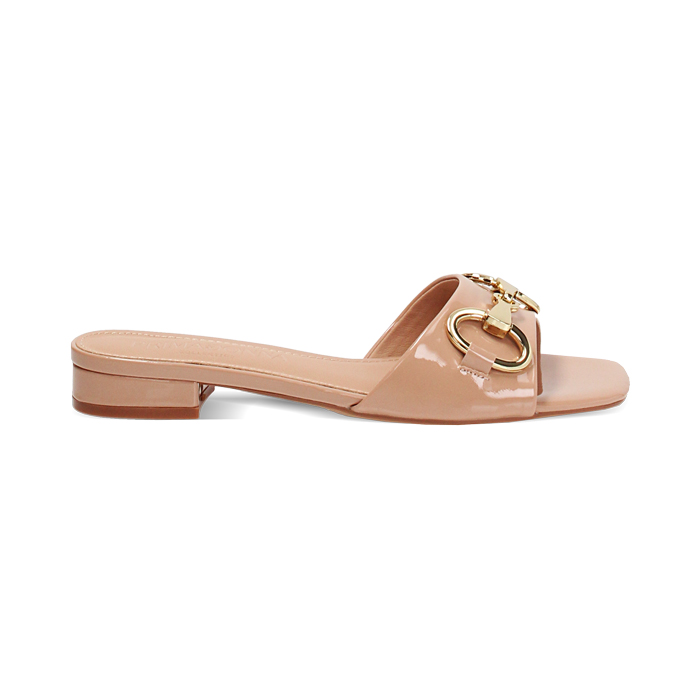 WOMEN SHOES FLAT SYNTHETIC PATENT NUDE