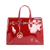 Sac à main cerise en vernis
