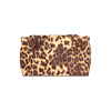 Pochette leopardata in tessuto
