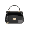 BORSA MINI BAG SINTETICO VERNICE NERO