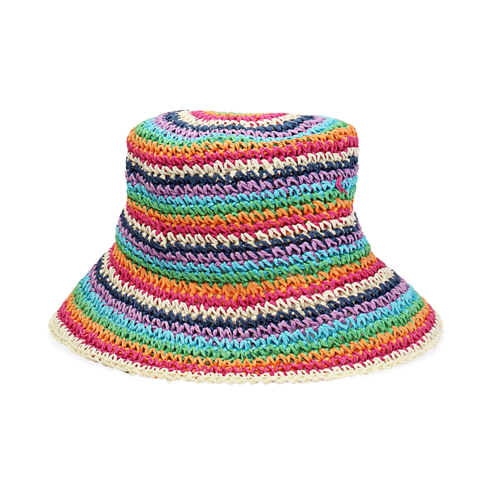 Sombrero mujer multicolor en rafia