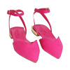 Ballerine slingback fucsia in microfibra