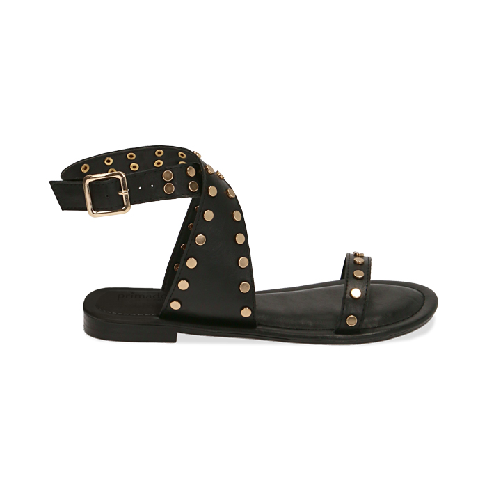 Sandalias negras con tachuelas | Primadonna Collection