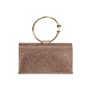 Minibag oro-rosa quadrata con pietre