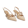 D&eacute;collet&eacute; slingback beige tacco 6 cm