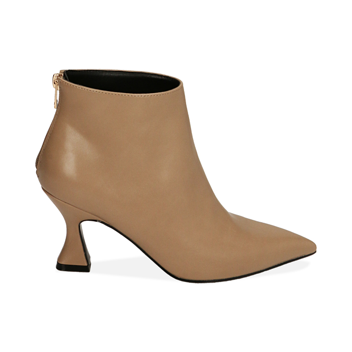 Bottines femme beiges talon 7 5 cm Primadonna Collection