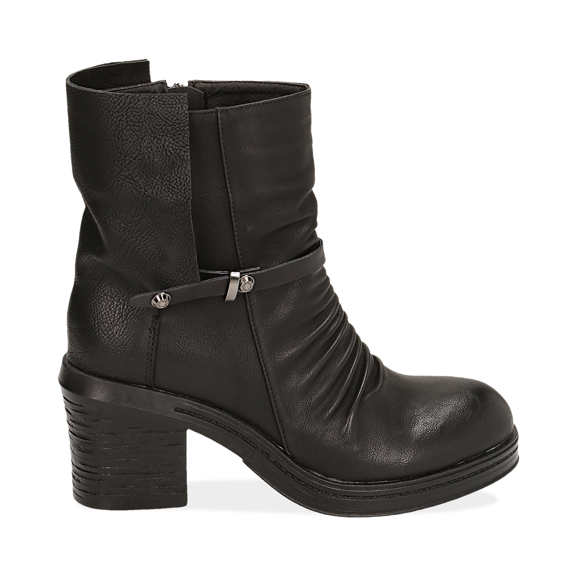 moda in pelle biker boots