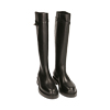 Bottes noires en cuir