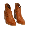 Ankle boots cognac, tacco 6,5 cm 
