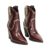 Bottines bordeaux avec talon de 7,2 cm