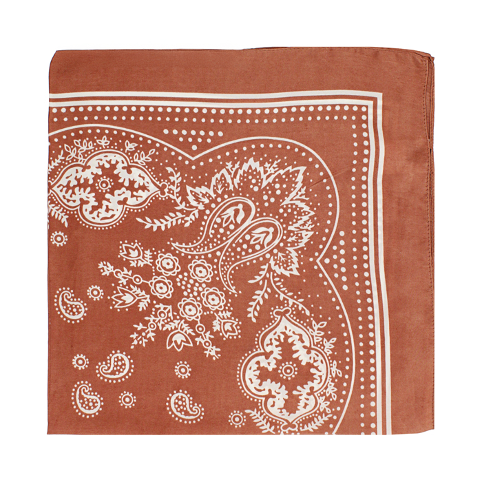 Foulard da donna cognac a fantasia