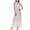 Vestito bianco in cotone ricamato