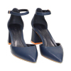 WOMEN SHOES OPEN SHANK SYNTHETIC BLUE