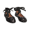 WOMEN SHOES BALLERINA PAILETTES NERO