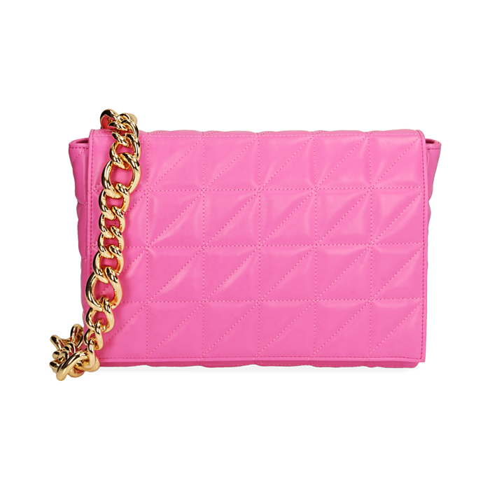 Borsa a spalla donna fucsia matelassé | Primadonna Collection