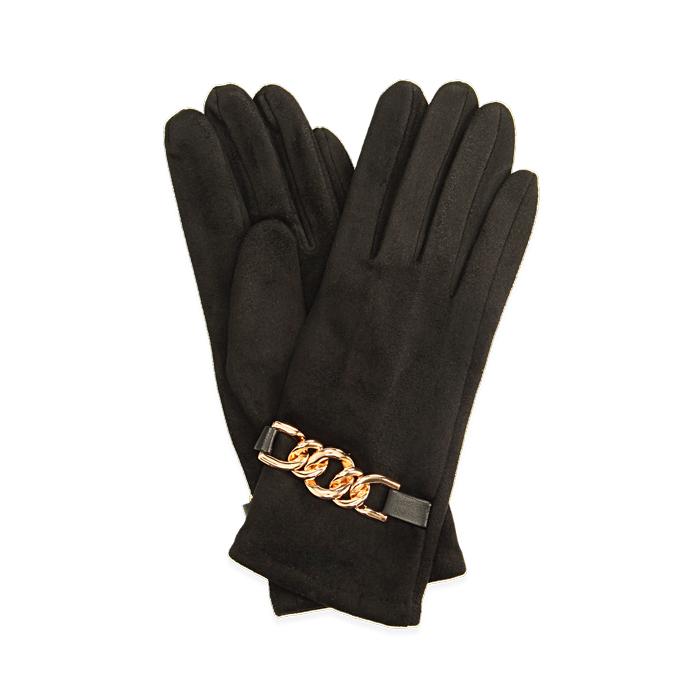 ACCESSORI GUANTI MICROFIBRA NERO