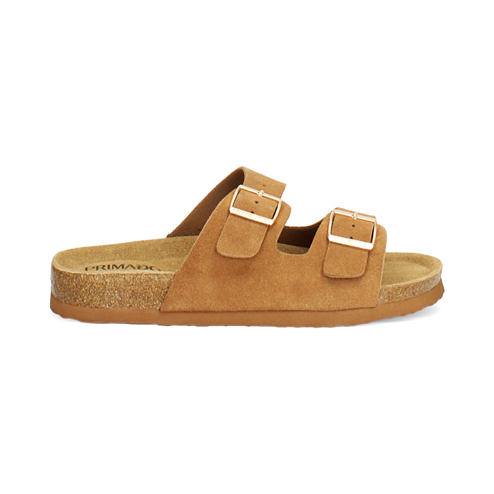 Fussbett femme cognac en daim