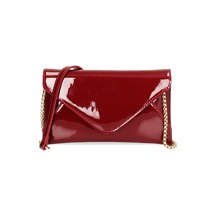 Pochette Da Donna Girly Handbags - In Ecopelle Lucida, Con Tra Colla Regolabile E Tasca Interna