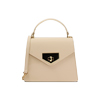 Mini bag beige con tracolla removibile
