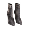 Ankle boots jeans nero, tacco 10,5 cm