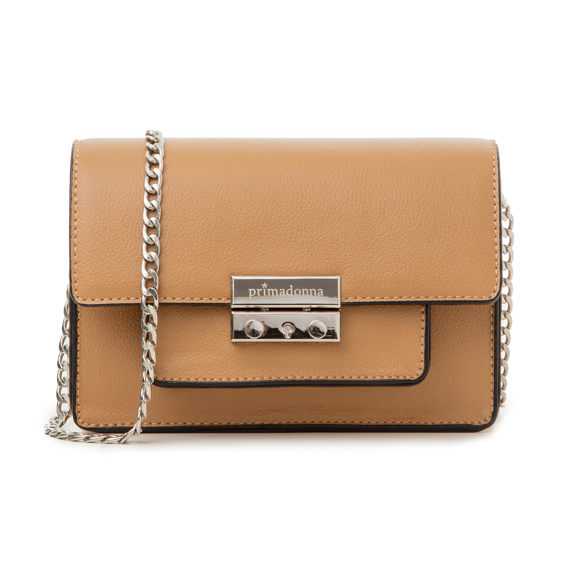 Borsa piccola cuoio con chiusura metal donna | Primadonna Collection