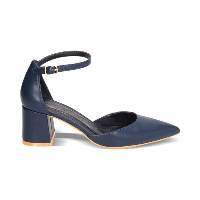 WOMEN SHOES OPEN SHANK SYNTHETIC BLUE