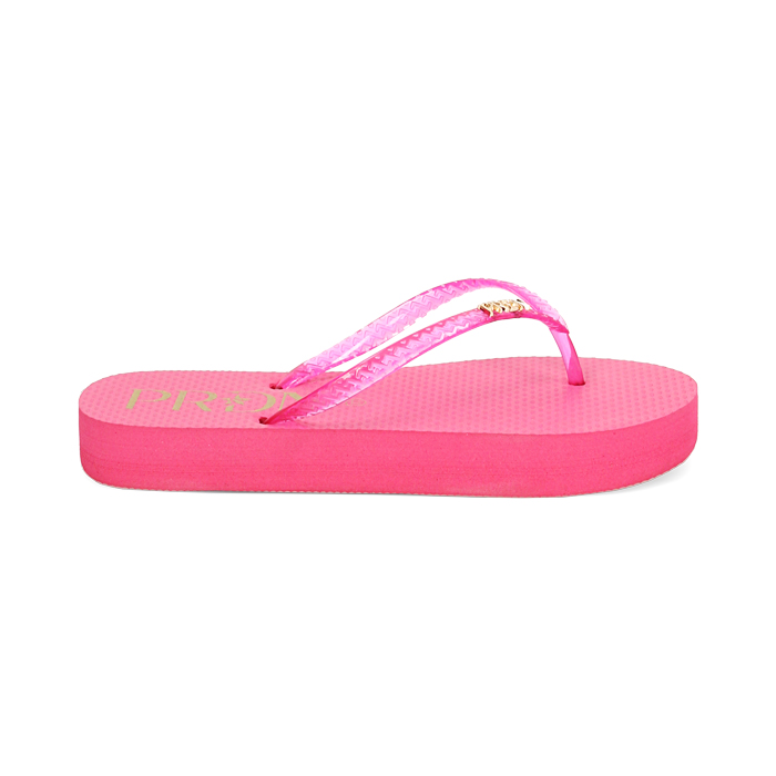 Sandali mare fucsia in pvc
