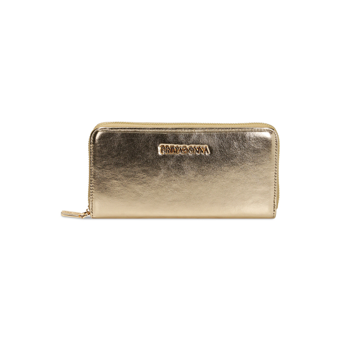 Portafogli laminato oro